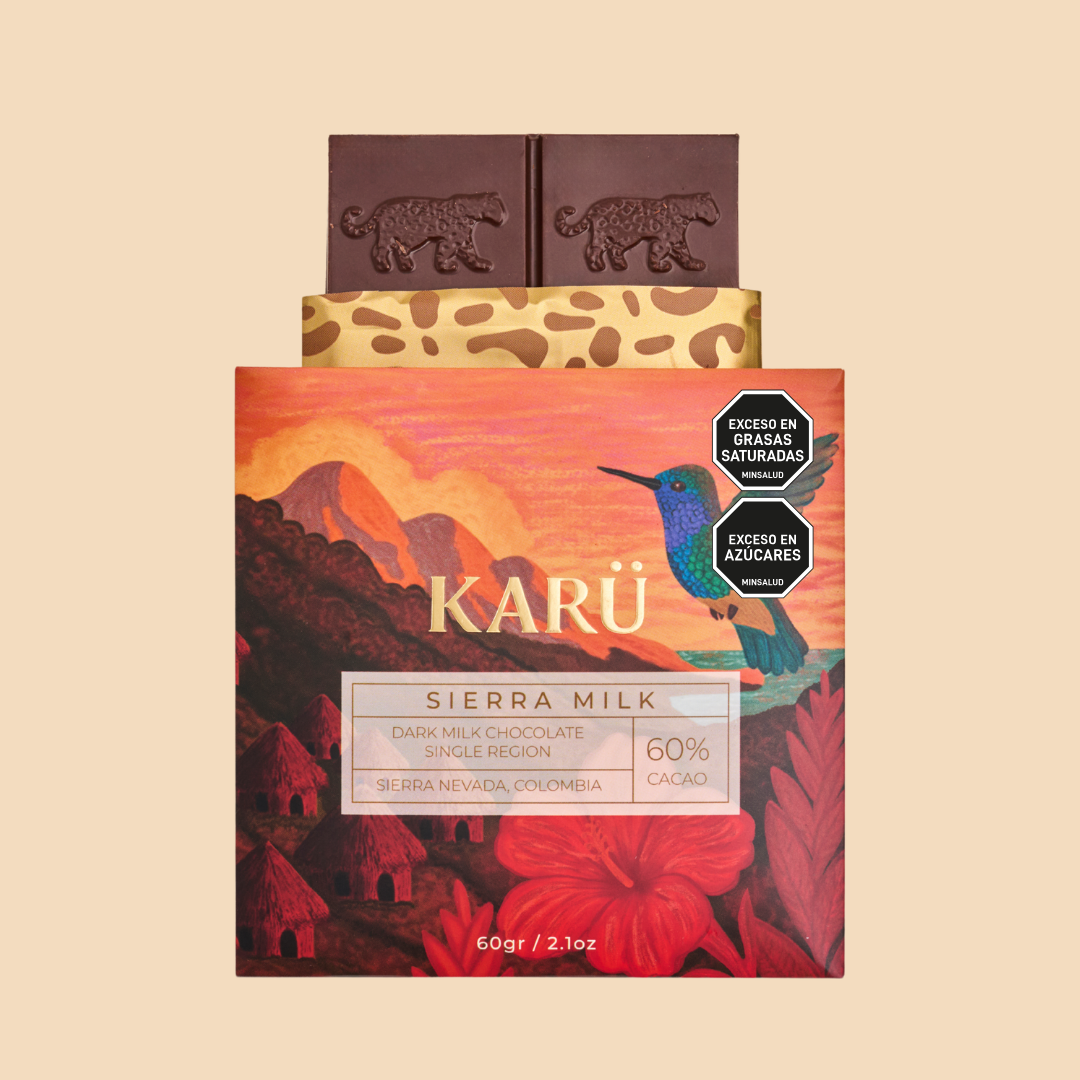 Chocolate Karü Sierra Milk, chocolate de leche oscuro 60% de la Sierra Nevada