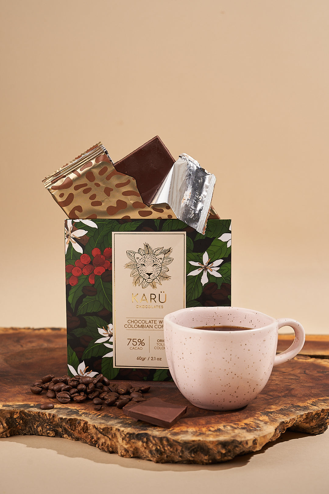 Chocolate 70% cacao con Café ☕️
